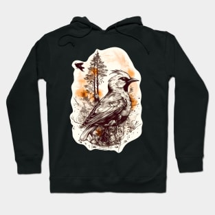 Bird in the forest Hoodie